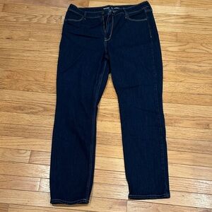 Old Navy Women's Dark Blue Straight Leg Jeans